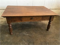 Antique Tiger Oak Coffee Table
