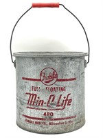 Vintage Galvanized Minnow Bucket Frabill’s Full