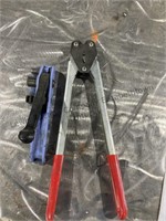 Banding, ratchet, and crimper