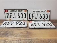 Maryland License Plates