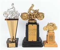 (3) 1940's & 50's Motorcycle Racing Awards