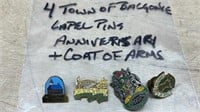 4 Town of Balgonie Lapel Pins *SC