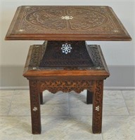 INLAID SIDE TABLE FROM DAMASCUS SYRIA