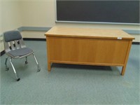 Teacher's Desk & Chair from Room #402