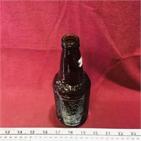 Sarsaparilla Embossed Amber Glass Bottle
