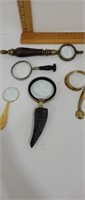 Lot of hand held magnifying glasses