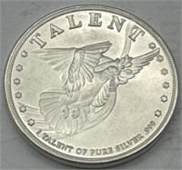 (KK) Silver Round Talent 1oz Coin