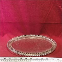 Vintage Glass Bread Plate