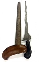 Damascus Dagger & Sheath 14” Blade