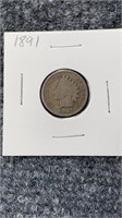 Indian Head Penny 1891