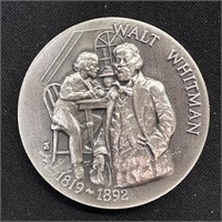 1.25 oz Silver Round - Walt Whitman