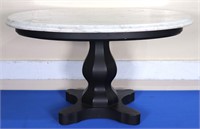 Oval Marble Top Coffee Table