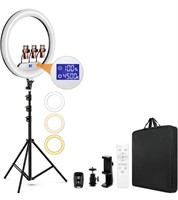 22" LED Ring Light, with 75" Tripod/LCD