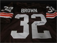 BROWNS JIM BROWN SIGNED JERSEY GAA COA