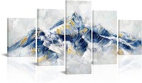 Large Abstract Mountain Canvas Wall Art