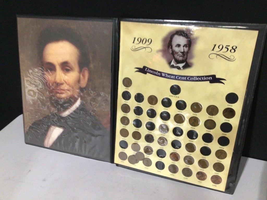 Lincoln Wheat Cent Pennies & Display