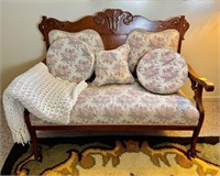 Antique Settee and Pillows