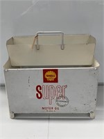 Shell Super Motor Oil Rack with Screen Print Sign