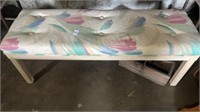 Multi Colored Cushioned Bench