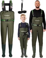 WF6048  Chest Waders with Pocket and Hanger, Green