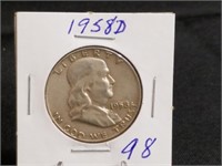 1958D Franklin Half Dollar