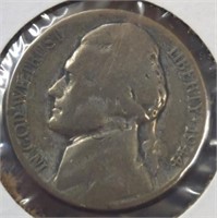 Silver 1944 wartime nickel