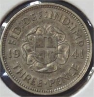Silver 1941 three pence