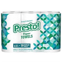 Amazon Brand - Presto! Flex-a-Size Paper Towels,