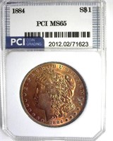 1884 Morgan PCI MS65 Fantastic Color
