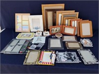 Large Lot Of Various Sized Picture Frames