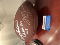 Terry Bradshaw/Lynn Swann Signed Football w/COA