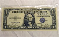 1935 D Silver Certificate Dollar Bill