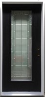 36" Wide Woodgrain Fiberglass Single Door