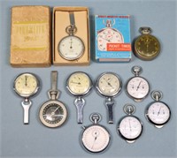 (10) Vintage Stop Watches & Pedometers