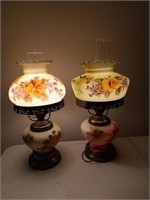Pair of gone with the wind lamps 17 inches tall.