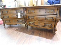 Barony End Tables Solid Wood Set of 2 Approx.