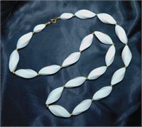 Vintage Trifari White Bead Necklace