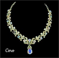 Vintage Coro AB Rhinestone Necklace