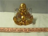 Golden Buddha Salt & Pepper Holder Set