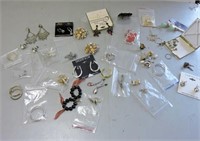 Large Quantity  of Earrings & Stand