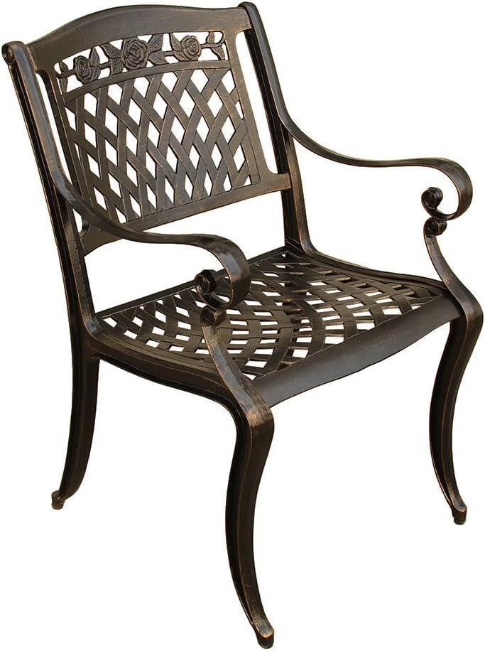 Oakland Living Rose Outdoor Aluminum Dining Chair