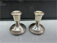 Reed& Barton Sterling Weighted Candlestick Holders