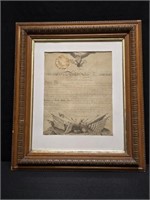 1812 Officer's Commission Signed James Madison