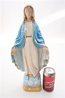 Statue en plâtre de la Vierge Marie, 17''