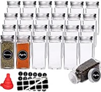 4 oz Set of 21 Glass Spice Jars