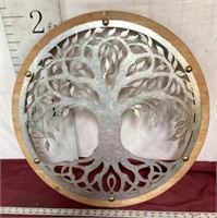 Wood And Metal Wall Hanging