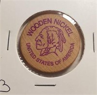 United States of America Wooden Nickel
