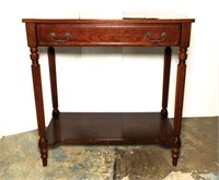 Mahogany Finish Entry Table with Drawer