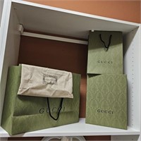 Gucci Green Gift Bags, Gift Box, Dust Bag