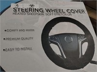 MSRP $20 Heated Sheepskin Steering Wheel Cover